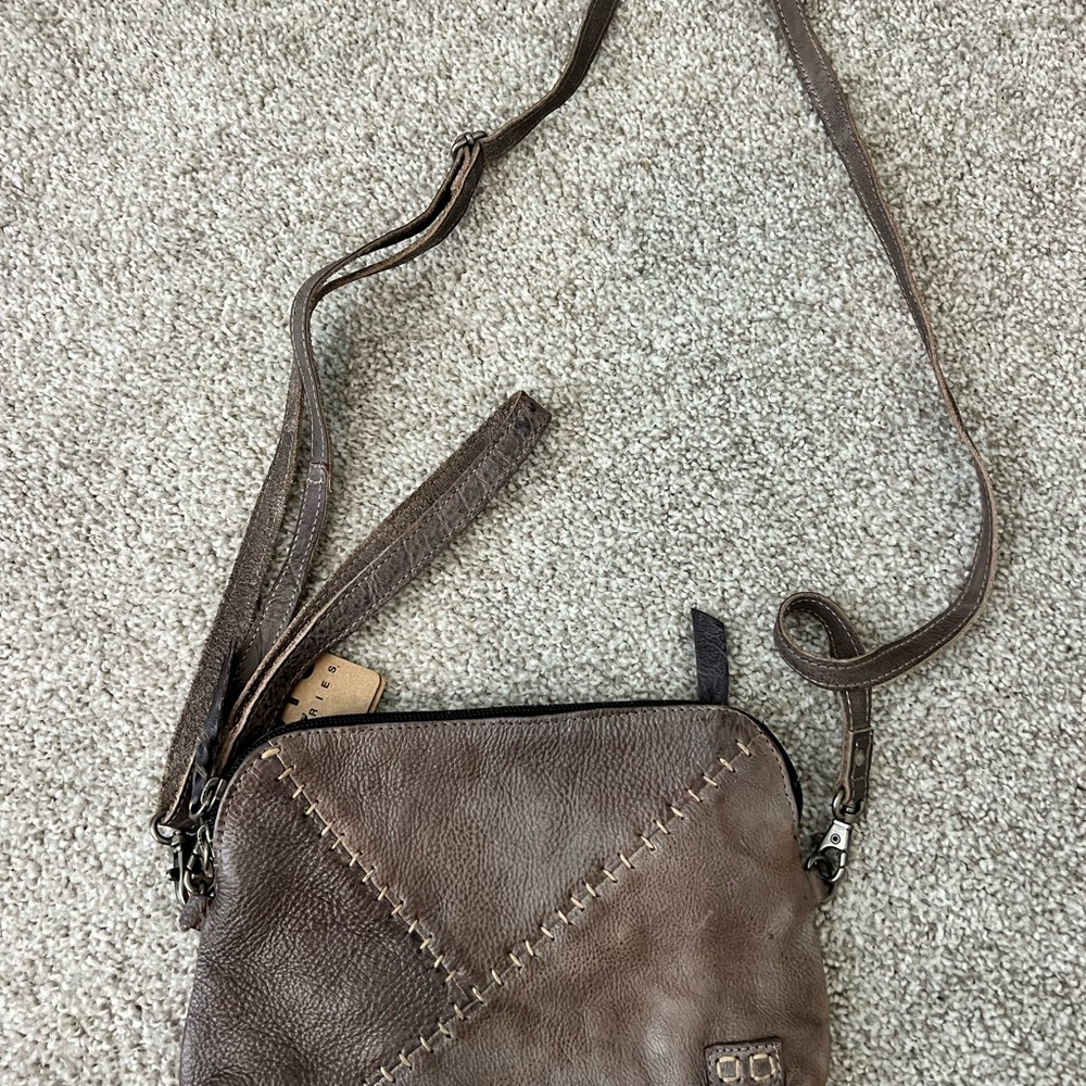 NEVER USED Bed Stu Magdalene Brown Leather Crossbody Bag - With Tags